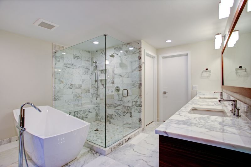 Bright and Open Walk-in Shower